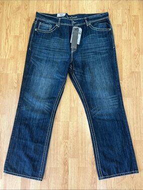 New With Tag Axe & Crown Vintage Boot Fit Mens Dark Blue Denim Jeans Sz 46Wx 34L